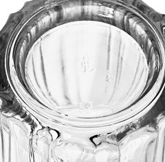Anchor Hocking OLIVIA ISABELLA Clear Lines Dots 16 OZ Glass Tumbler VTG MINT