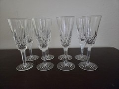 Waterford Crystal Lismore Vintage Champagne Glasses Set Of 8