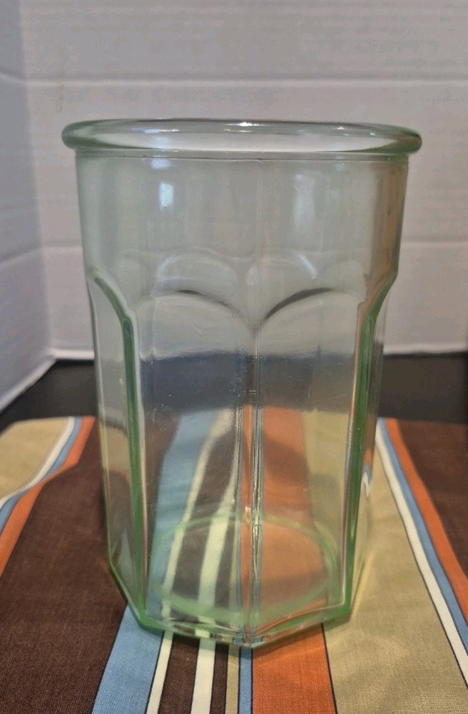 Anchor Hocking ECOGLASS Recycled 19.5oz Glass Tumbler Green Tint EUC