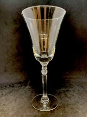 ANTIQUE Central Glass Works 1470 Clear Water (wine) Goblet 8.5″