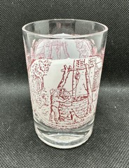 Royal China USA Memory Lane Pink Juice Glasses 3.5″