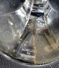 2 Waterford Crystal Marquis Omega 8.5″ Tall Wine Goblets Glasses Vintage
