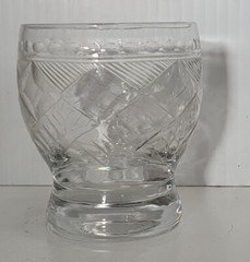 Antique Henry G Richardson Cut Crystal Cocktail Whisky Glass c1899-1924 England