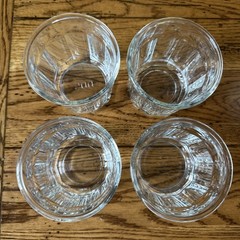 VTG Luminarc 500ml Clear Working Glass 10 Panel Tumbler Set of 4 Replacement
