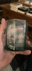 Set of 6 Vintage LIBBEY Hostess Set Green Textured Leaves Tumblers 3.25″ 8 oz