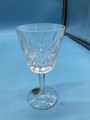 Waterford Crystal Lismore Claret Wine Glasses Set Of 4 Clear Cut Ireland Box