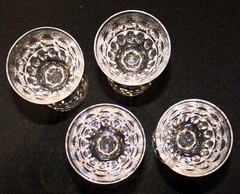 Stuart Crystal England Clifton Park Set Of Four Liquor Cocktail Glasses