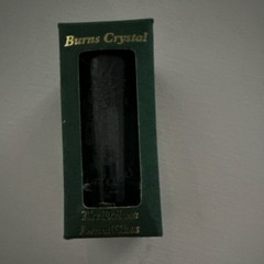 Burns Crystal Deluxe Drum Glass Hand Crafted Scottish Clear Crystal ~3.5 in