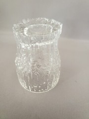 6 IITTALA FINLAND MCM ASLAK PATTERN CORDIAL SHOT GLASSSES WITH ICICLE BASE 2.5″