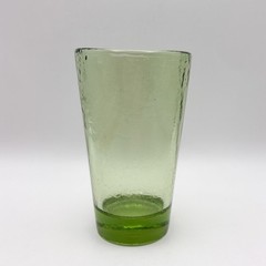 Fire and & Light Recycled Glass 16 oz Tumbler Olive | Green 6 Inches