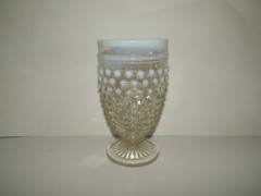 Fenton Hobnail French Opalescent White Water Goblet 5-3/4″ Drink Glass