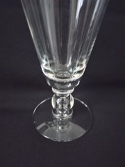Tiffin Gray Cut Darts Water Glass Goblets Elegance for Fine Arts Set of 4