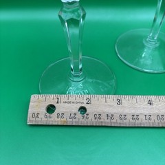 Libbey Windswept Water 9 oz Goblet Glass Set of 3 MCM 7” Tall Clear Crystal