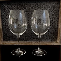 Waterford Crystal Cabernet Wine Glasses Robert Mondavi 9 3/4″ Set of 2
