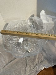 Shannon Crystal Godinger Dublin 5-Piece Footed Pedestal Dessert Bowl Set NEW NIB