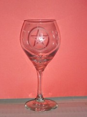pentacle chalice enchanted pagan glass drinkware