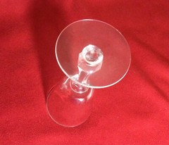 SET OF 4 VINTAGE CAMBRIDGE «CORINTH» OPTIC CUT CRYSTAL CORDIAL GLASSES 5-3/4”