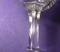✅Signed Rare PORT WINE size 4 1/8″ EDINBURGH cut crystal THISTLE PATTERN GOBLET