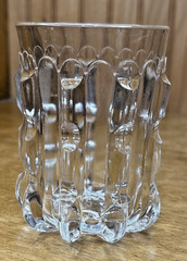 Broken Column Clear Glass Tumbler 4″ Tall Juice