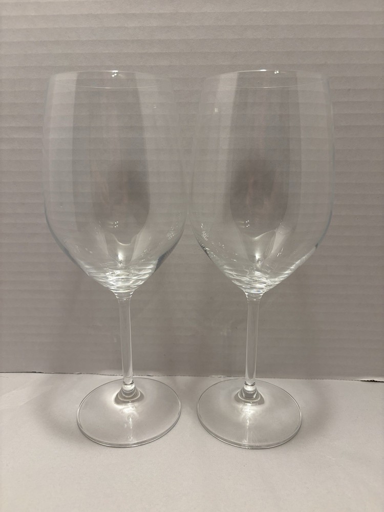 2 PC Lenox Tuscany Classics Crystal Water Goblets Chardonnay Wine Glasses