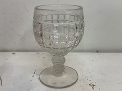 Antique EAPG Heisey Victorian Clear Pressed Glass Water Goblet