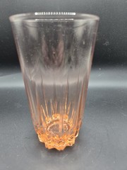 Vintage Pink Arcoroc Lancer 12 oz. Flat Tumblers Single Glass Made In France