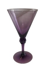 Vintage Fosteria Exeter Amethyst Purple Wine Glass