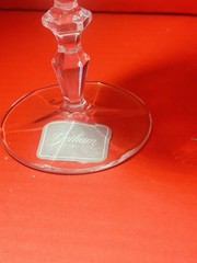 2 New Gorham Platinum Rosewood Iced Tea Glasses Goblets Discontinued Stickers