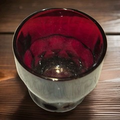 Anchor Hocking Glass Company ROYAL RUBY Red «Georgian» Flat Water Tumbler