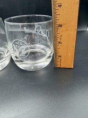 Jack Daniels Rocks Glasses Set Of 2 Old No 7 Cursive Logo Lowball