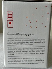 2 Murano Arte Di Alessandro multicolor Confetti drinking Glasses 4″ tall New