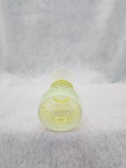 Uranium Glass Goblets: Set of 3 different sizes and designs