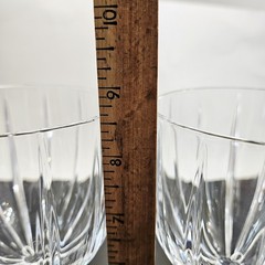 2 Waterford Marquis Omega 8.5″ Tall Wine Crystal Goblet Glasses