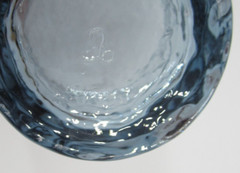 4 Vtg Libbey Aztec Blue 3.5″ Tall Cocktail Whiskey Juice Glasses Old Fashioned