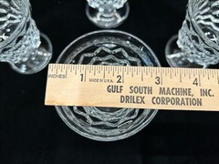 Fostoria American (4) 4-1/2 oz Oyster Cocktail 3-1/2” Tall, Originally Sherbet