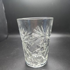 Vintage Anchor Hocking Early American Prescut Star Of David Juice Glass