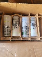 Vintage Boats Of The Ohio River Frosted Drinking Glasses