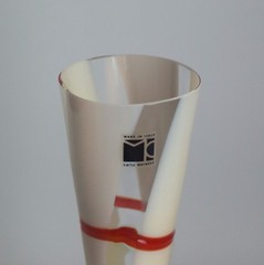 Carlo Moretti Champagne Flute Signed 2005 Murano Glass