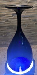 4 Cobalt Iced Tea or Wine Glasses Cobalt Blue Goblets Stemware