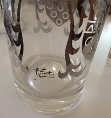 Qty 2 – Vintage Kimiko «Silver Knight» Highball Glasses
