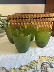 Vintage MCM Retro Lucite/Acyrlic Set Of 4 Tumblers HJ Stotter Co. 70’s
