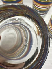 Vintage MCM Libbey Mambo Striped Fiesta 16oz Drinking Glasses – Set of 4
