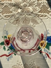 Sasaki Harmony Orchid Pink Water Goblet 6.75″ Tall