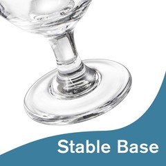 12 Pack Goblet Party Glasses, 13-Ounce Beverage Glass Juice Glasses, Clear