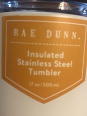 Rae Dunn Fall Halloween «PUMPKIN SEASON” Insulated Tumbler Stainless Steel 17oz