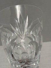 2 ASHLING Water Goblets WATERFORD Irish Crystal Glasses 6 7/8″ Retired