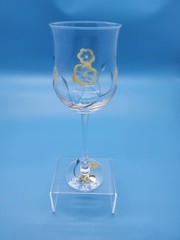 Lenox Floral Spirit Set of 4 Handcut Handpainted Tulip Wine Glasses