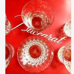 Baccarat 2025 Crystal Rocks Glass Set of 6 | New | Unique Cut Designs