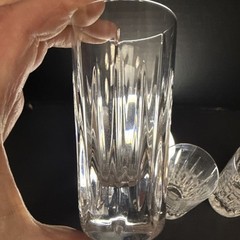Reed & Barton Soho Lead Crystal Vodka Shot Glasses Slovenia Set Of 4