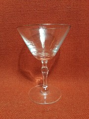 Crystal Cocktail Glasses Stemware Goblets Platinum Rim 6 oz 5.5″H Set of 6